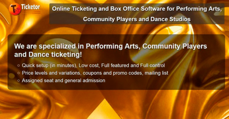 Why is Ticketor the Most Suitable Ticketing System for Performing Art, studios and theaters?