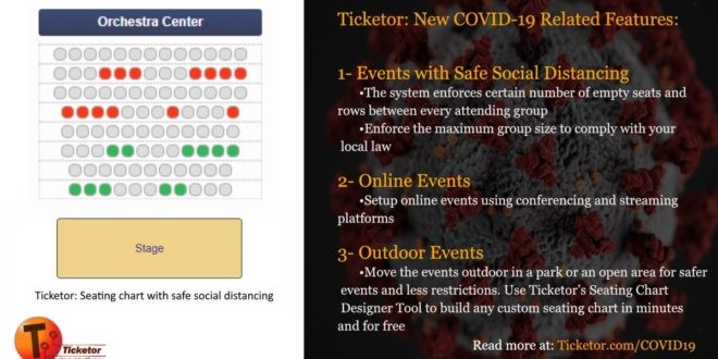 How Can Events & Venues Re-open with Social Distancing? Ticketor, a Los Angeles-Based Ticketing Platform Has the Solution